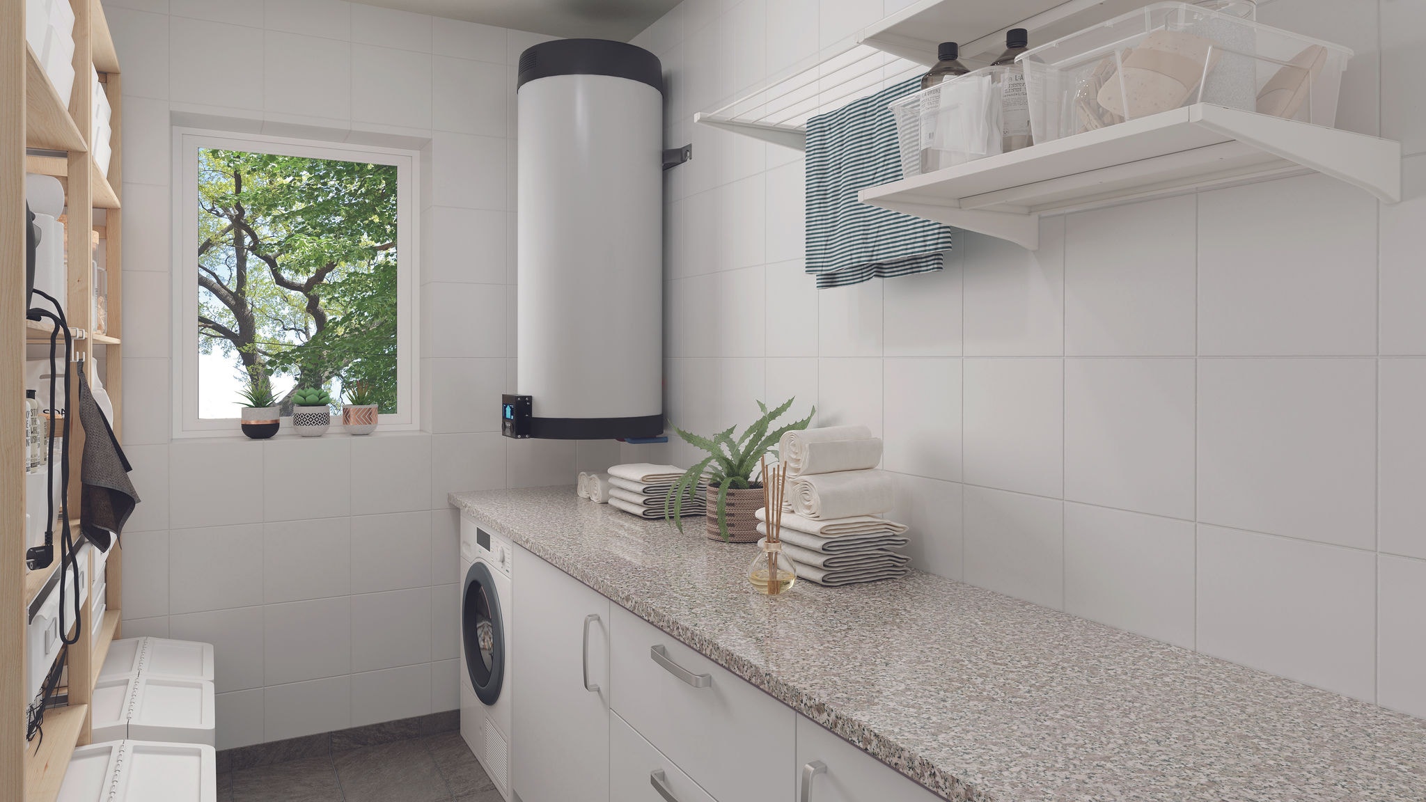 Daikin spremnik za toplu vodu integrisan u praonicu veša