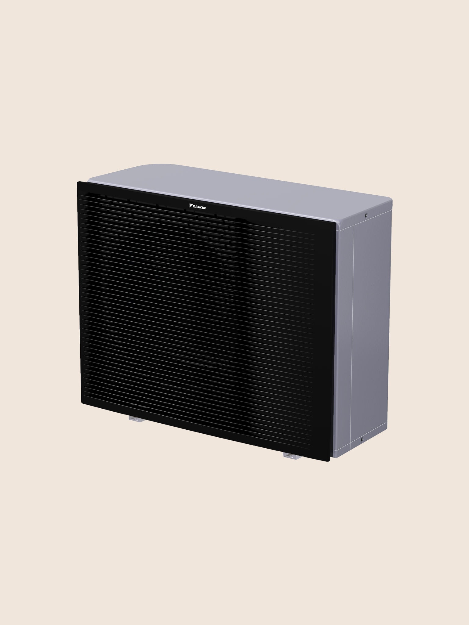 Prikaz sa desne strane vanjske jedinice Daikin Altherma 3 R MT W, srednjetemperaturne toplotne pumpe zrak-voda.