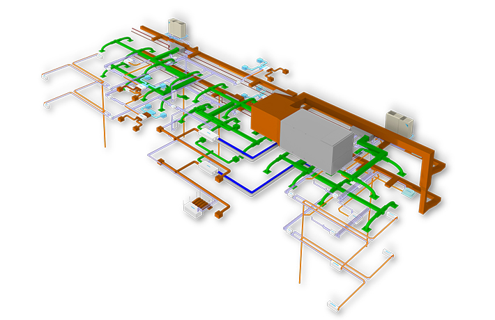 3D model koji se odlikuje vrijednim informacijama o tehničkim podacima zgrade kao što su dimenzije zgrade, električne i vodovodne instalacije.